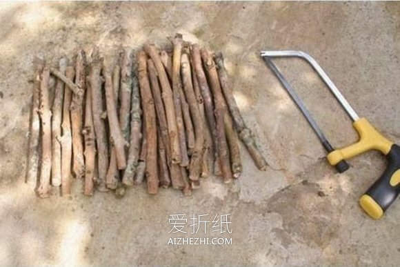 怎么做田园风花瓶图解 树枝废物利用制作花瓶- www.aizhezhi.com