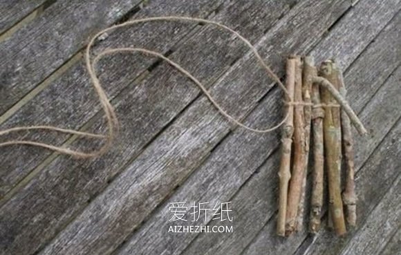 怎么做田园风花瓶图解 树枝废物利用制作花瓶- www.aizhezhi.com