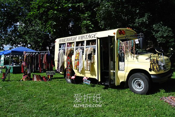 旧面包车改造精致小店 边旅行边把钱赚了！- www.aizhezhi.com