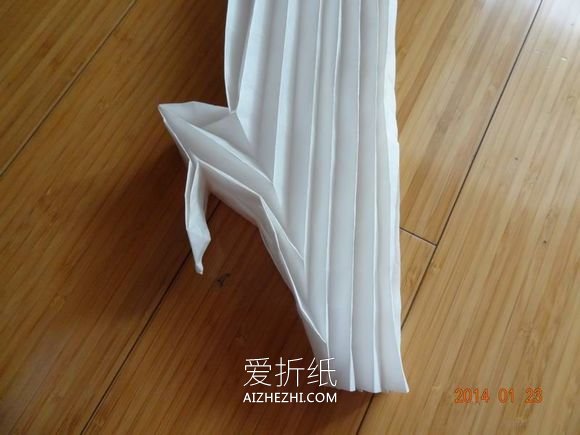 怎么折纸仙鹤的折法 手工折纸复杂仙鹤图解- www.aizhezhi.com