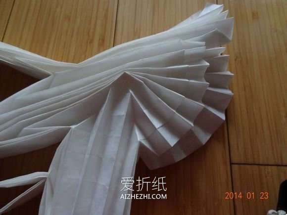 怎么折纸仙鹤的折法 手工折纸复杂仙鹤图解- www.aizhezhi.com