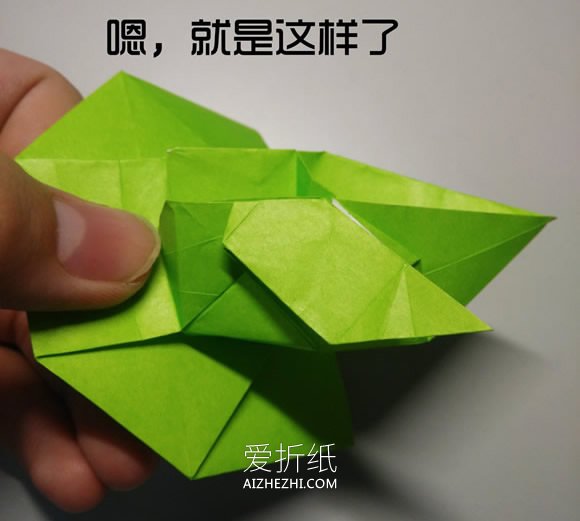 怎么折纸立体小鸭子 复杂卡通鸭子的折法图解- www.aizhezhi.com