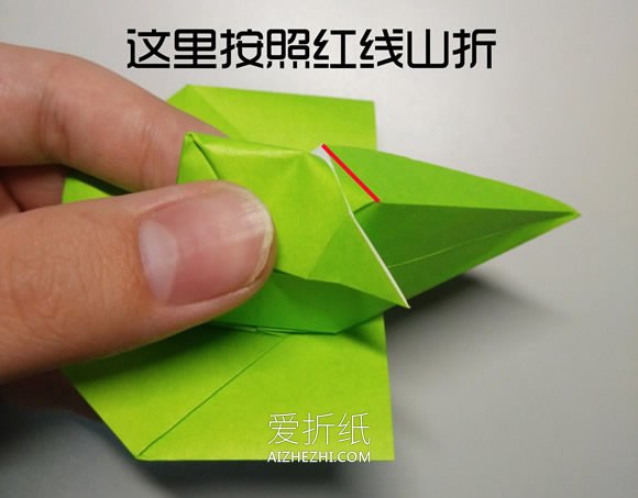 怎么折纸立体小鸭子 复杂卡通鸭子的折法图解- www.aizhezhi.com