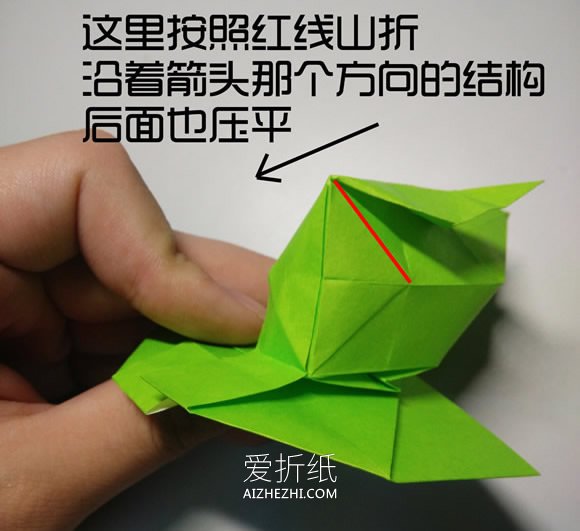 怎么折纸立体小鸭子 复杂卡通鸭子的折法图解- www.aizhezhi.com