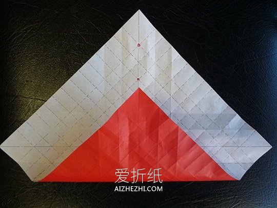 纸玫瑰花怎么折教程 清晰实拍玫瑰花折纸图解- www.aizhezhi.com