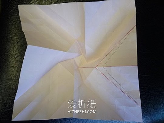 纸玫瑰花怎么折教程 清晰实拍玫瑰花折纸图解- www.aizhezhi.com