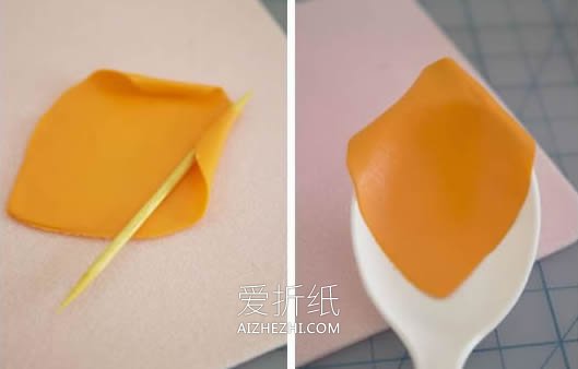 粘土玫瑰花怎么做图解 粘土一步一步制作玫瑰- www.aizhezhi.com