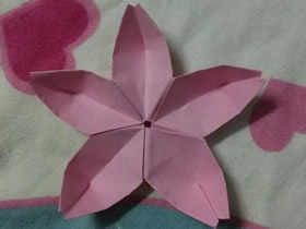 怎么折五瓣樱花教程 手工立体樱花的折法图解