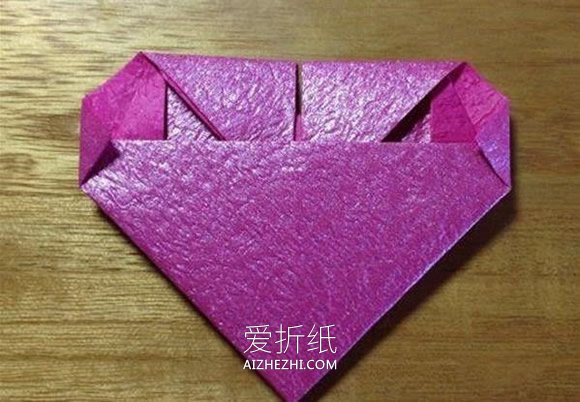 怎么折领带爱心图解 打领带的爱心折纸方法- www.aizhezhi.com