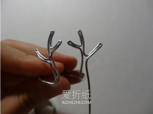 铝线手工制作鹿角戒指 怎么做铝线鹿角戒指- www.aizhezhi.com