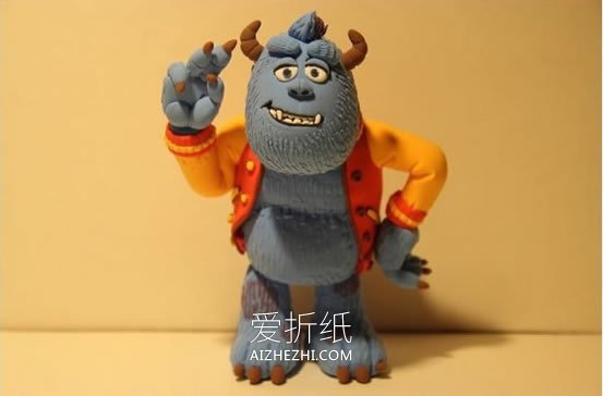 怎么做精致的粘土怪兽 超轻粘土大怪兽制作- www.aizhezhi.com