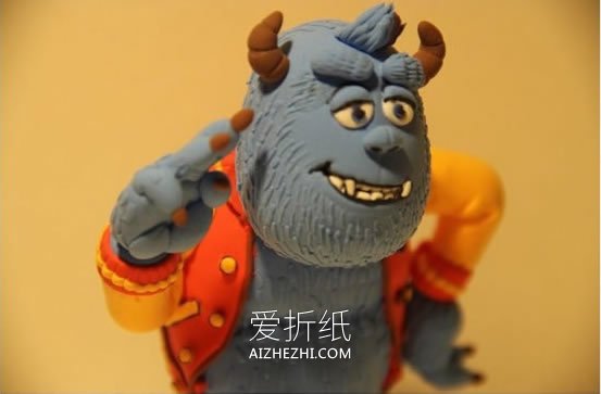 怎么做精致的粘土怪兽 超轻粘土大怪兽制作- www.aizhezhi.com