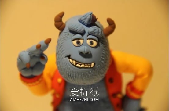 怎么做精致的粘土怪兽 超轻粘土大怪兽制作- www.aizhezhi.com