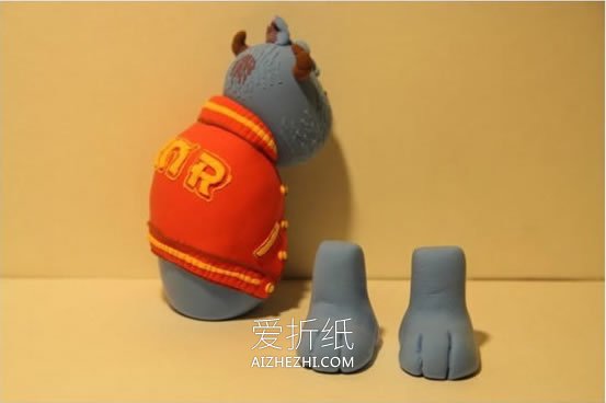 怎么做精致的粘土怪兽 超轻粘土大怪兽制作- www.aizhezhi.com