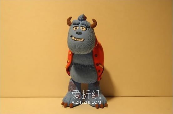 怎么做精致的粘土怪兽 超轻粘土大怪兽制作- www.aizhezhi.com