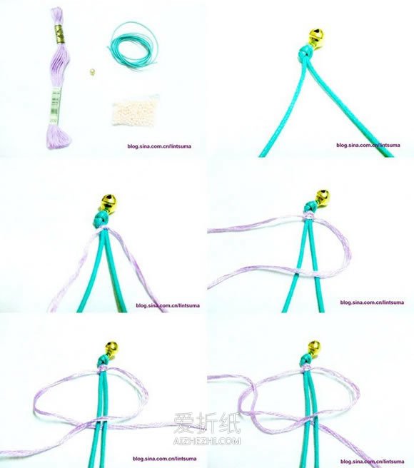 简单又可爱儿童手链怎么编织的方法图解- www.aizhezhi.com