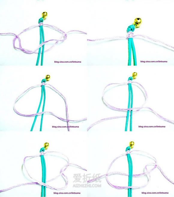 简单又可爱儿童手链怎么编织的方法图解- www.aizhezhi.com