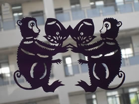 手工新年剪纸作品欣赏 满满都是春节的年味