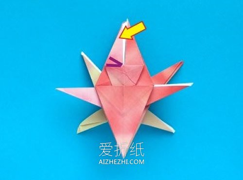 怎么折纸立体螃蟹图解 螃蟹的折法详细步骤图- www.aizhezhi.com