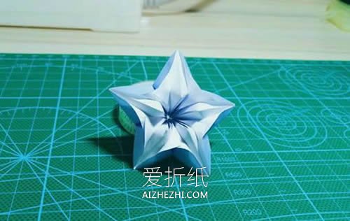 怎么折纸桃花的方法 手工立体桃花的折法图解- www.aizhezhi.com