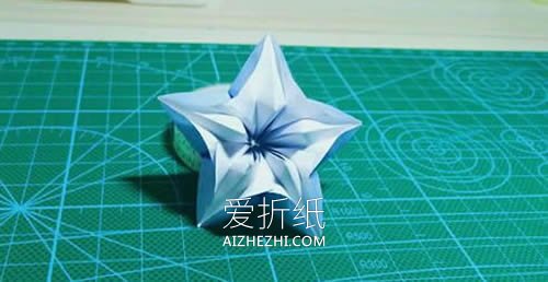 怎么折纸桃花的方法 手工立体桃花的折法图解- www.aizhezhi.com