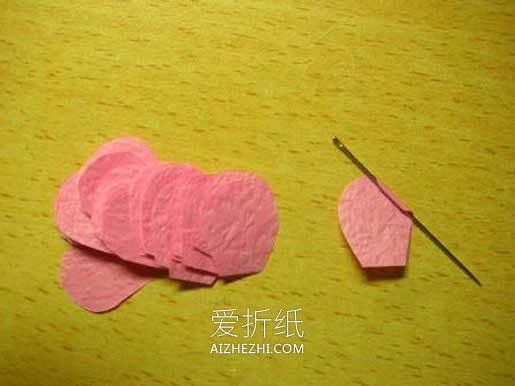 手揉纸玫瑰花怎么做 简单手工玫瑰花制作方法- www.aizhezhi.com