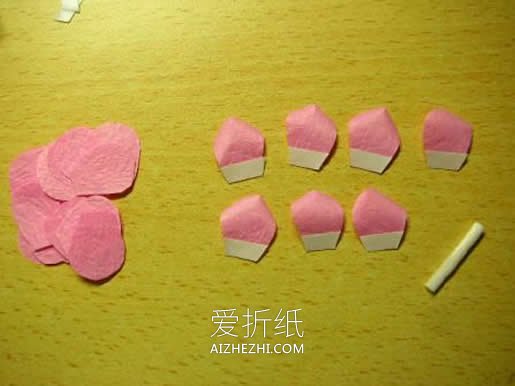 手揉纸玫瑰花怎么做 简单手工玫瑰花制作方法- www.aizhezhi.com