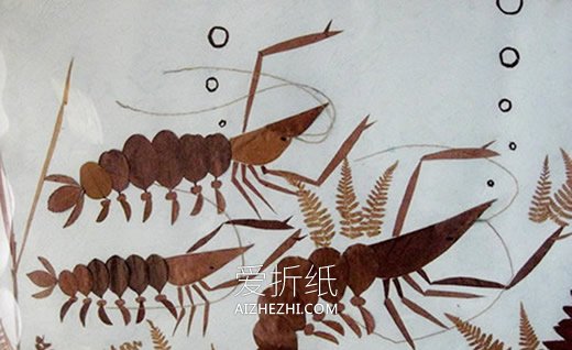 优秀的儿童树叶贴画 简单树叶制作拼贴画图片- www.aizhezhi.com