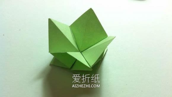 一张纸怎么折四叶草 手工折纸幸运草详细图解- www.aizhezhi.com