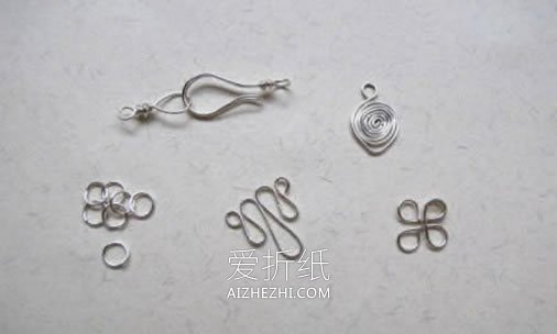 金属丝怎么做项链坠 简单金属丝项链坠DIY- www.aizhezhi.com