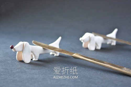 怎么做粘土筷子架图解 腊肠狗筷子架手工制作- www.aizhezhi.com