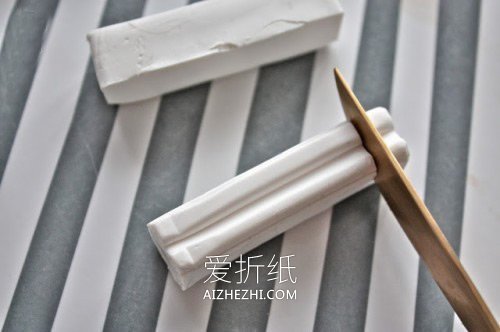 怎么做粘土筷子架图解 腊肠狗筷子架手工制作- www.aizhezhi.com