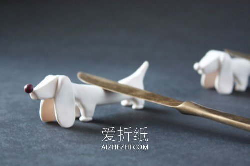 怎么做粘土筷子架图解 腊肠狗筷子架手工制作- www.aizhezhi.com