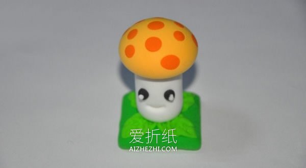 怎么做粘土蘑菇图解 超轻粘土制作卡通蘑菇- www.aizhezhi.com
