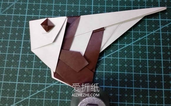 怎么折纸马夫鱼图解 手工折纸逼真马夫鱼折法- www.aizhezhi.com