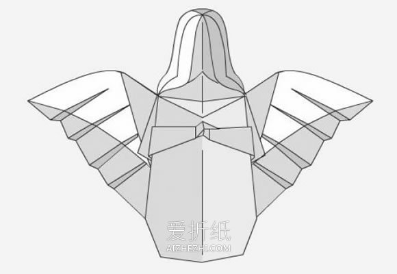 怎么折纸天使的方法 立体天使手工折法图解- www.aizhezhi.com