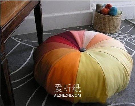 怎么做多彩南瓜坐垫 手工布艺南瓜坐垫制作- www.aizhezhi.com