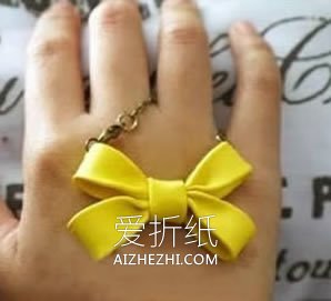 怎么做粘土蝴蝶结图解 超轻粘土蝴蝶结挂饰DIY- www.aizhezhi.com