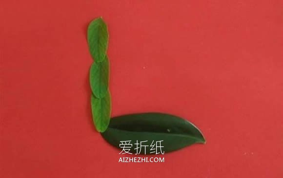 怎么做树叶贴画长颈鹿 树叶手工制作长颈鹿- www.aizhezhi.com