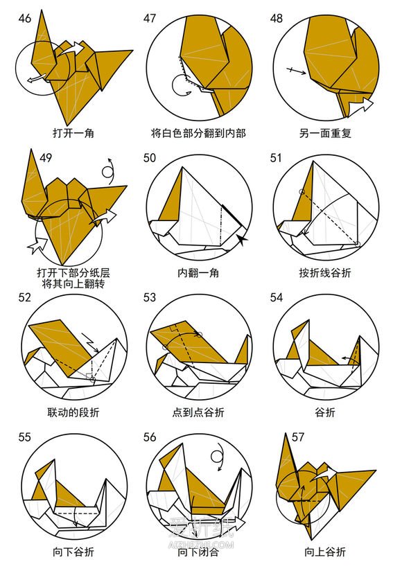 怎么折纸双峰骆驼教程 详细手工折纸骆驼图解- www.aizhezhi.com