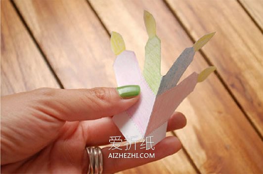 怎么做立体生日贺卡 打开跳出带蜡烛的蛋糕- www.aizhezhi.com