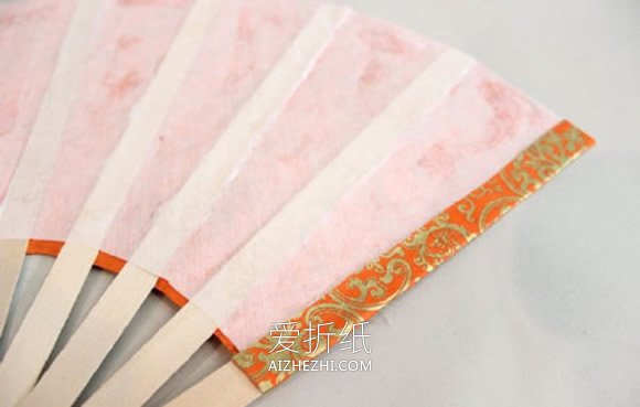 怎么做中国传统纸扇 折叠扇子DIY详细步骤图- www.aizhezhi.com