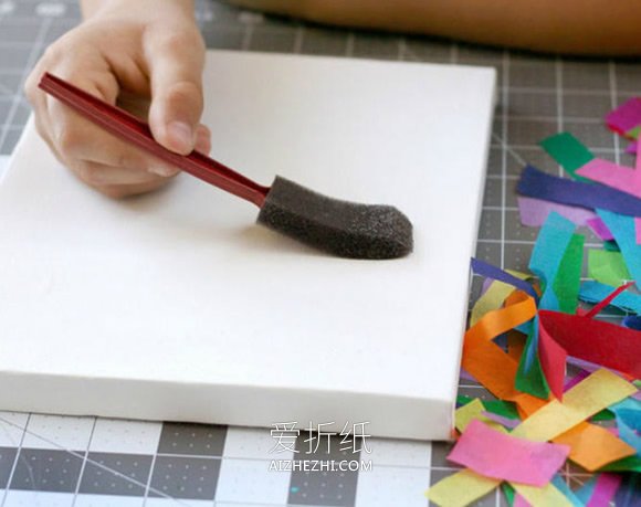怎么用棉纸做装饰画 棉纸印染画手工制作方法- www.aizhezhi.com