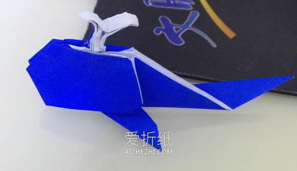 怎么折纸立体鲸鱼图解 复杂鲸鱼的折法步骤- www.aizhezhi.com