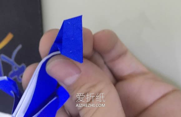 怎么折纸立体鲸鱼图解 复杂鲸鱼的折法步骤- www.aizhezhi.com