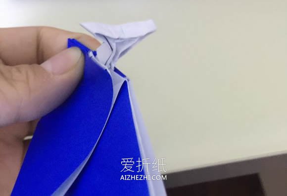 怎么折纸立体鲸鱼图解 复杂鲸鱼的折法步骤- www.aizhezhi.com