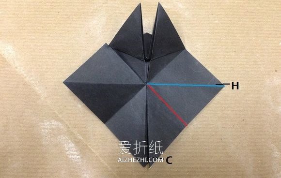 怎么折纸立体猫咪图解 复杂小猫的折法步骤- www.aizhezhi.com