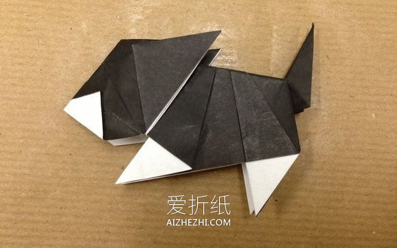 怎么折纸立体猫咪图解 复杂小猫的折法步骤- www.aizhezhi.com