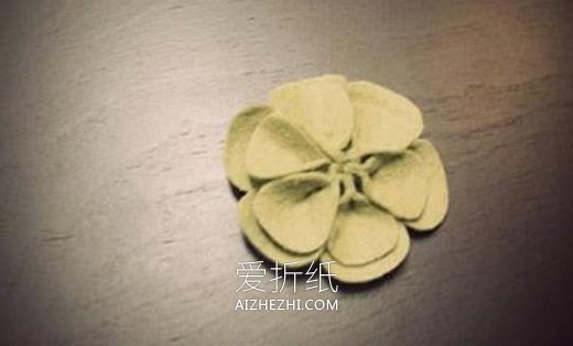 怎么做优雅大气胸花 手工布艺花朵胸花制作- www.aizhezhi.com