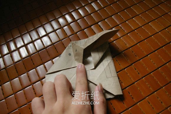 怎么折纸马伯纳犀牛图解 大师级犀牛折法步骤- www.aizhezhi.com